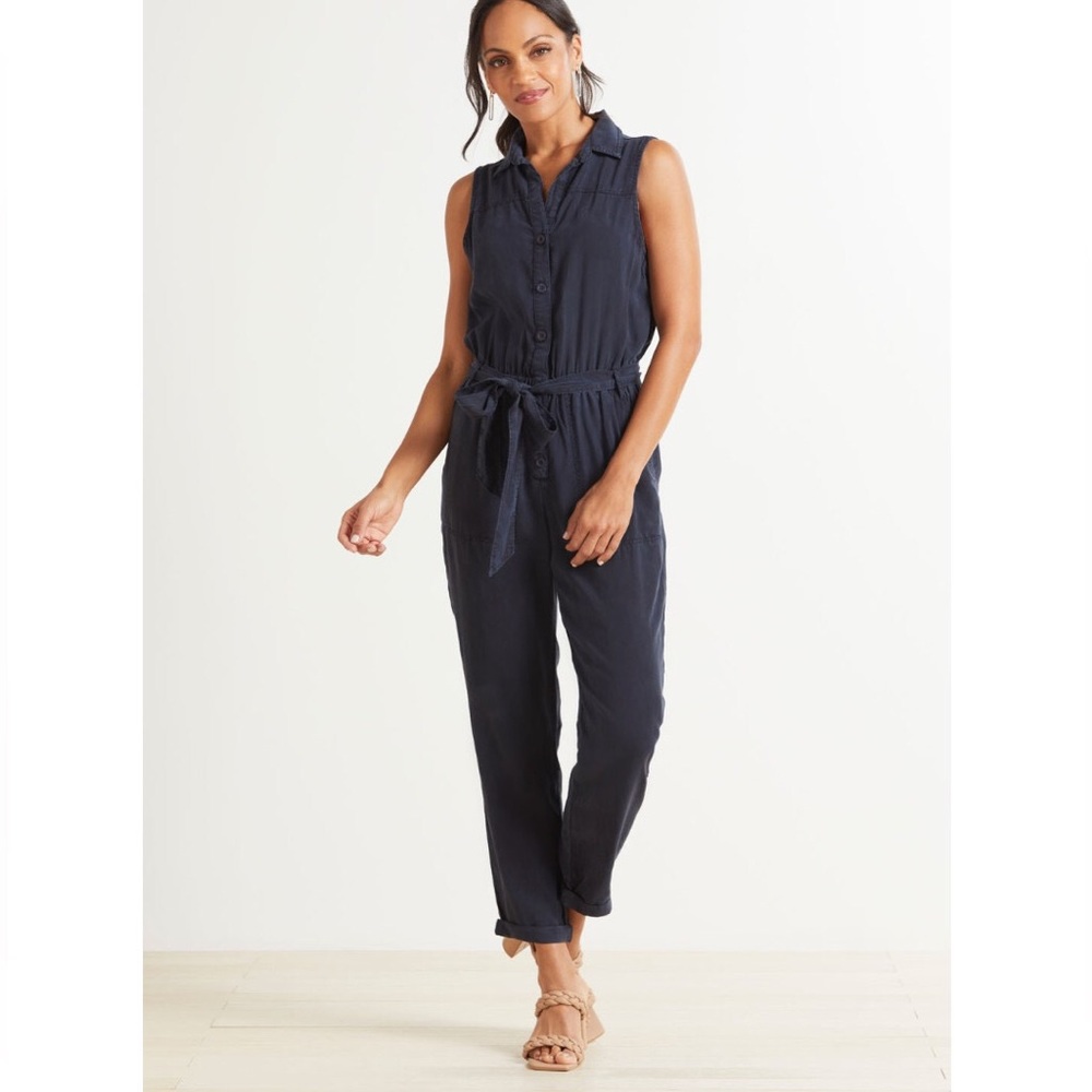 NWOT Cloth & Stone MED navy jumpsuit - ON SALE